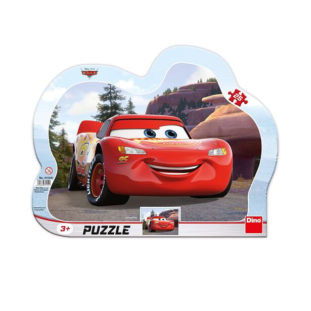 Dino Cars: Blesk na výletě Puzzle 25 dílků kontura