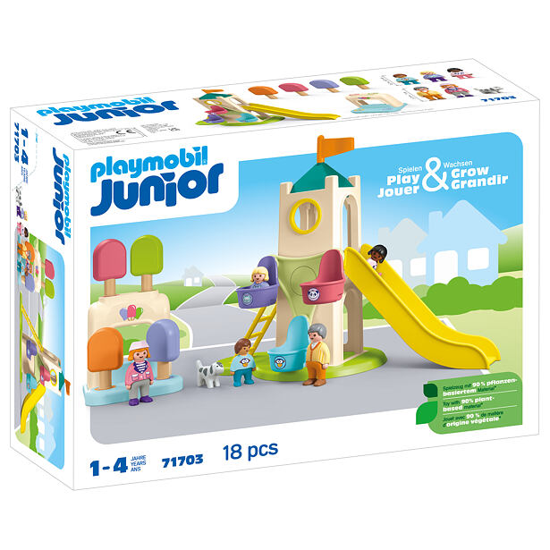 Playmobil Junior: Dobrodružná věž se zmrzlinovým stánkem