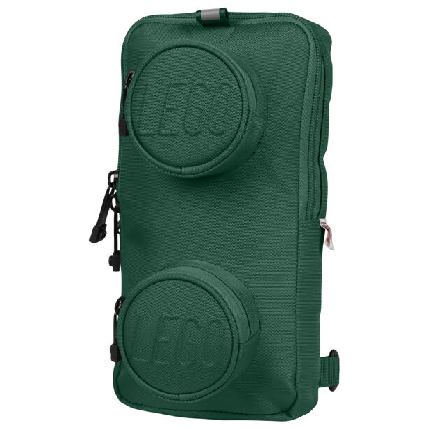 LEGO Signature Brick 1x2 Sling Bag - tmavě zelený