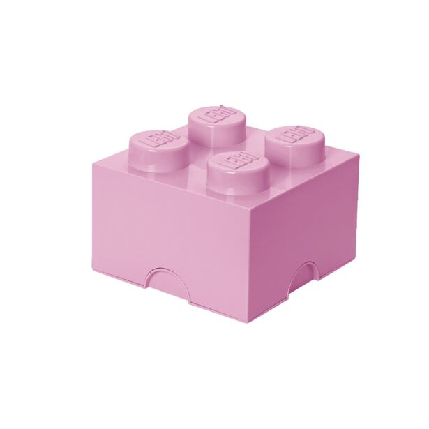 LEGO úložný box 4 - svetlo ružová