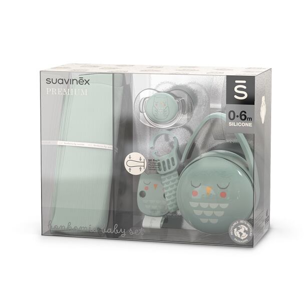 SUAVINEX | Darčekový BABY SET BONHOMIA - zelený