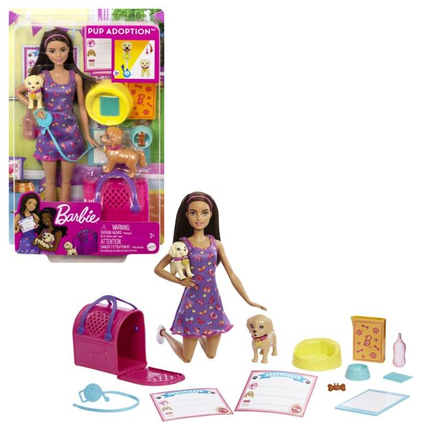 Mattel Barbie Bábiky so psíkmi, viac druhov