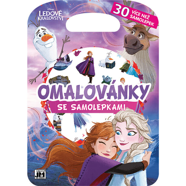 JIRI MODELS Omaľovánky so samolepkami/ Ľadové kráľovstvo