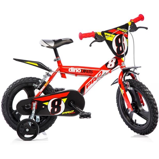 DINO Bikes Detský bicykel 14" PRO cross červené 2017