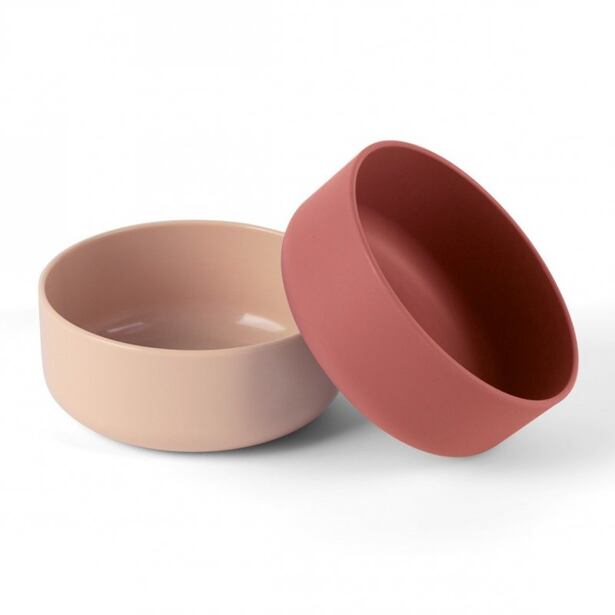 Dantoy Tiny Bio misky Nude/Red 2ks 0m+