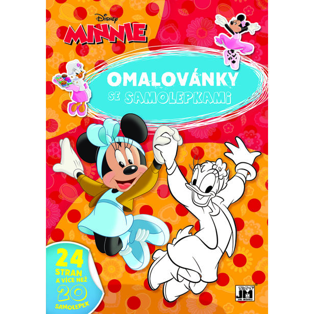Jiri Models Omalovánky A4 se samolepkami Minnie