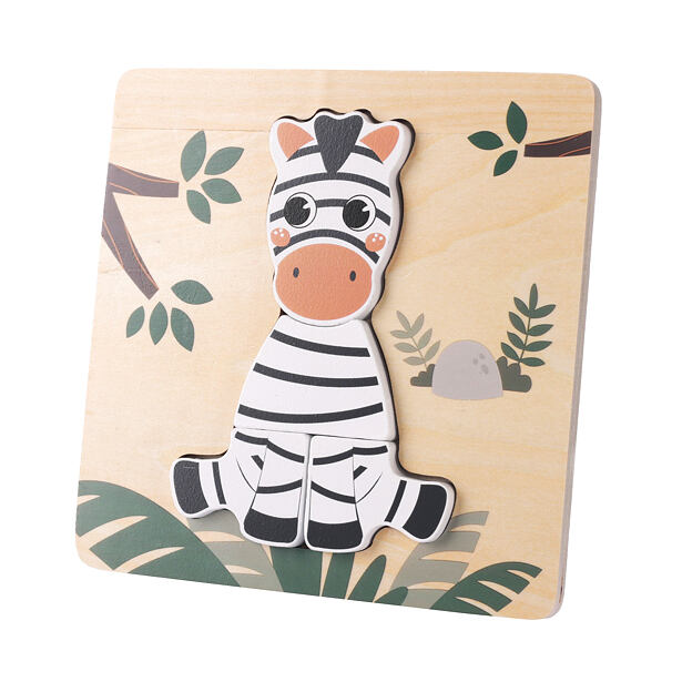 Zopa Drevené puzzle malé Zebra