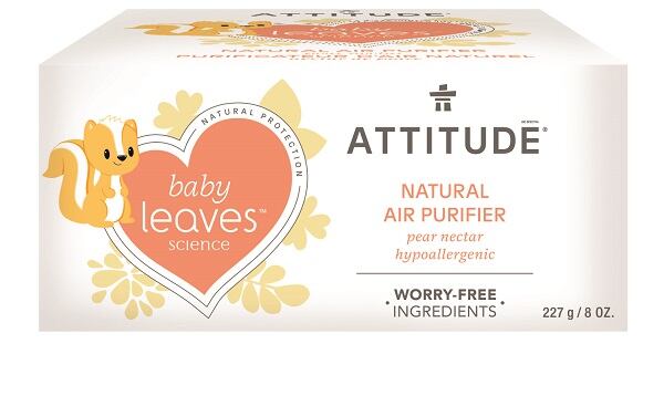 Prírodný čistiaci osviežovač vzduchu ATTITUDE Baby leaves s vôňou hruškovej šťavy 227 g