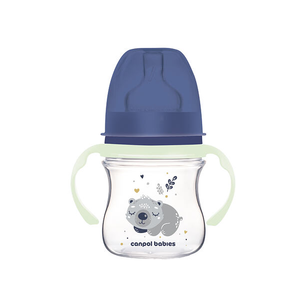 Canpol babies Antikoliková fľaša EasyStart SLEEPY KOALA 120ml modrá
