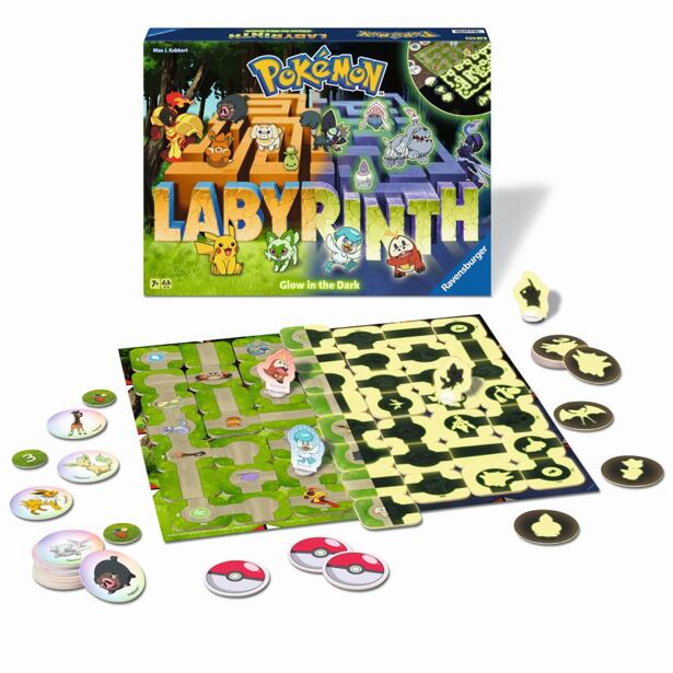 Ravensburger Labyrinth Pokémon Nočná edícia