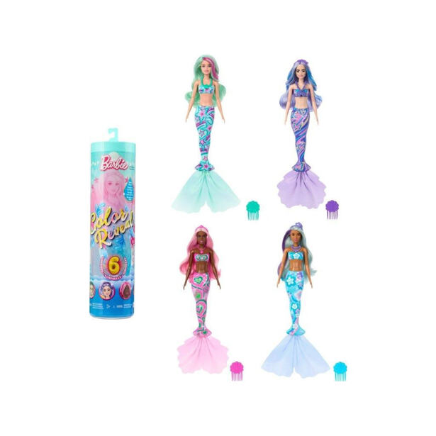 Mattel Barbie Color reveal Barbie mořská panna, více druhů