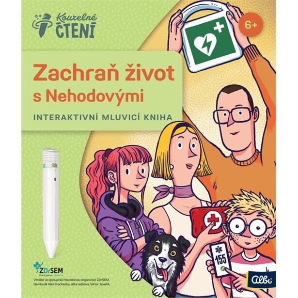 Albi Kouzelné čtení Kniha Zachraň život s Nehodovými