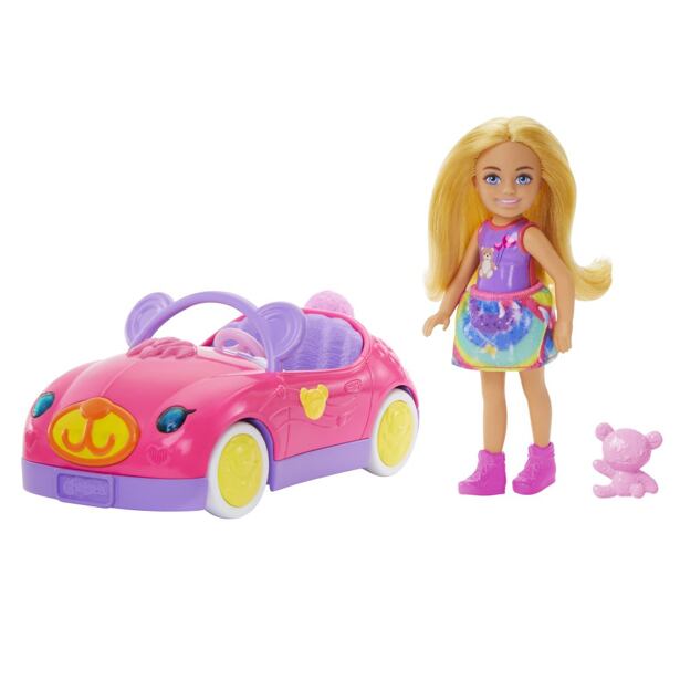 Mattel Barbie Chelsea a medvedíkové autíčko