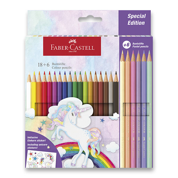 FABER-CASTELL Pastelky  Classic Colour Unicorn 24 barev