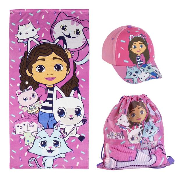 Cerdá GABBY'S DOLLHOUSE Handtuch-, Mützen- und Taschenset