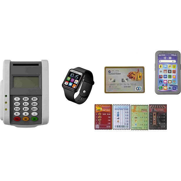 PLEJO Platební terminál s mobilem a hodinkami
