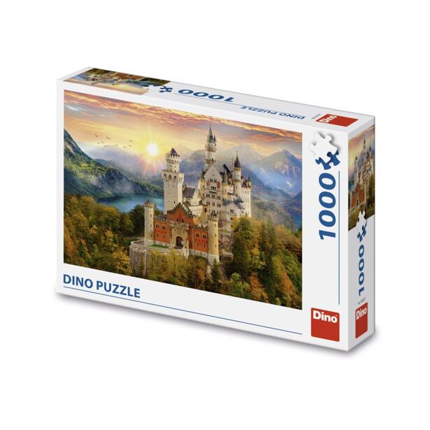 Dino Malovaný Neuschwanstein Puzzle 1000 dílků