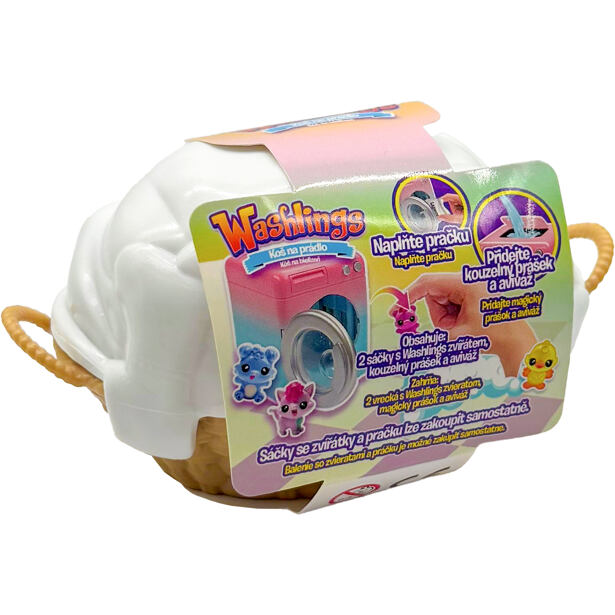 Washlings Wäschekorb mit 2 Tieren