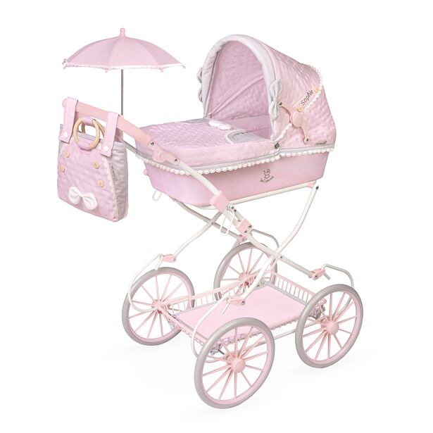 DeCuevas 81075 Skládací kočárek pro panenky s taškou a doplňky Sophie 2025 - 81 cm