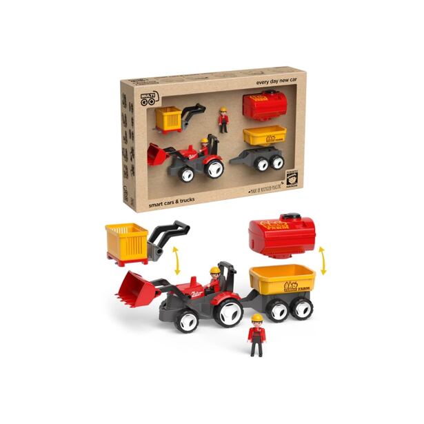 Efko Igráček ECO MultiGO Farm set - figúrky Igráčikov farmárov s traktorom