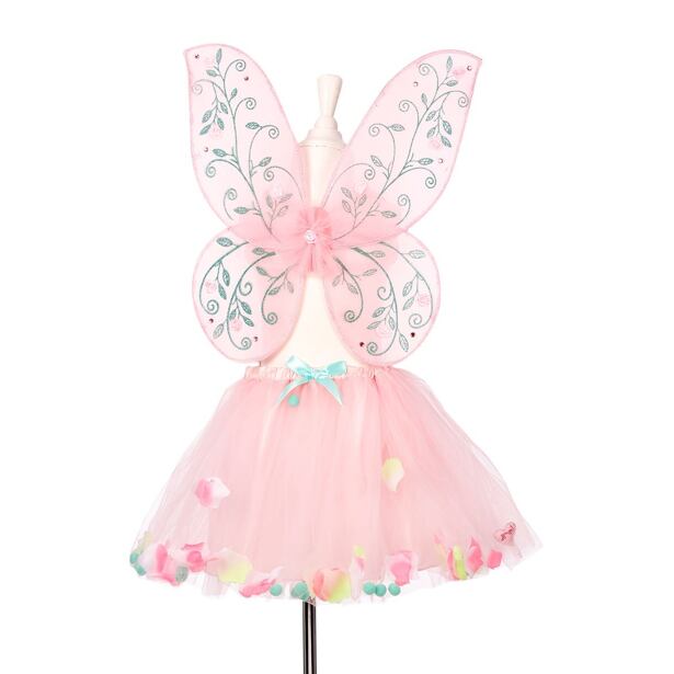 Souza! Dětský kostým elfka Elody – nastavitelná sukně a křídla  – 3-5 let