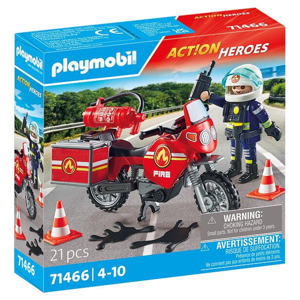 Playmobil Hasičská motorka