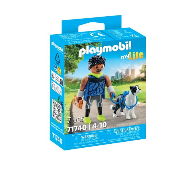Playmobil Bežec s border kóliou