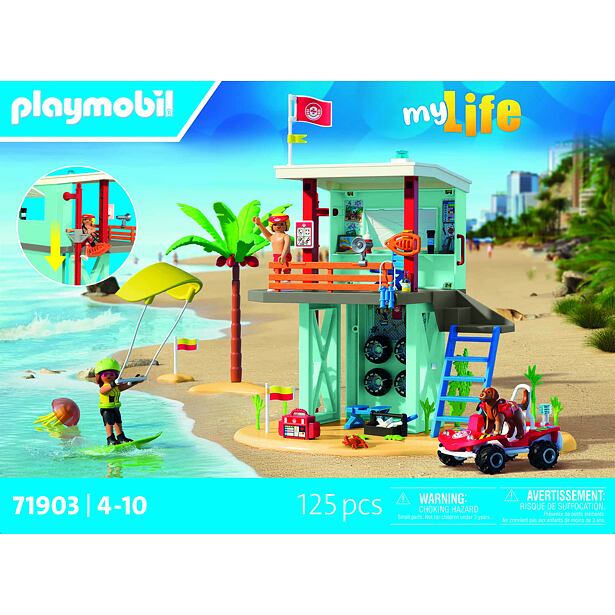 Playmobil Veža pobrežnej hliadky s buginou
