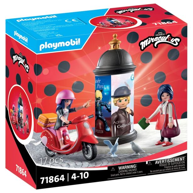 Playmobil Čarovná Lienka a Čierny kocúr: Marinettin skúter