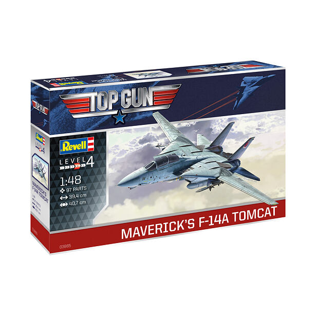 Revell Plastic ModelKit lietadlo 03865 - Maverick's F-14A Tomcat 'Top Gun' (1:48)