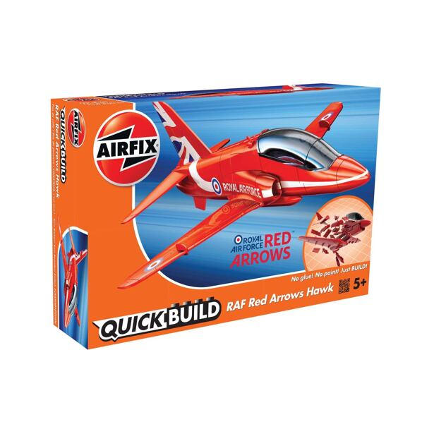 Airfix Quick Build lietadlo J6018 - RAF Red Arrows Hawk