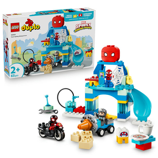 LEGO® DUPLO® 10464 Spideyho tím a pavúčia základňa