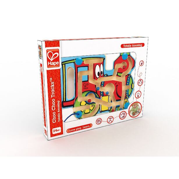 HAPE Mašinka bludisko s magnetickou paličkou a korálkami