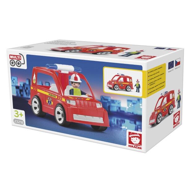 IGRÁČEK MULTIGO Hasičské auto s hasičem