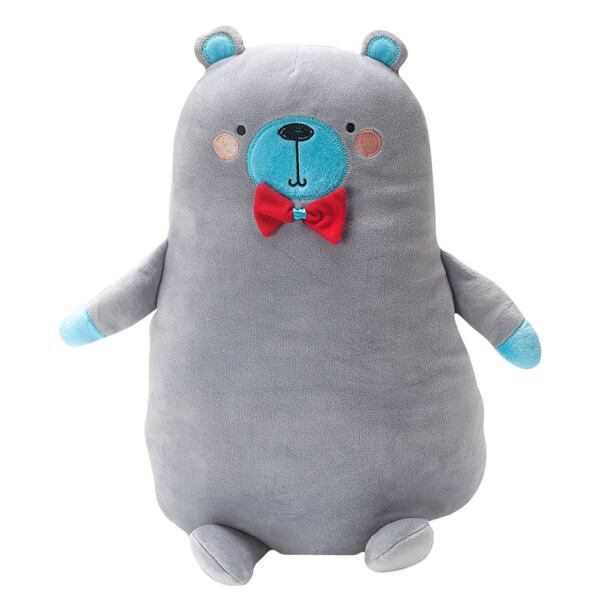 innoGIO Plyšový polštářek velký Bear šedý