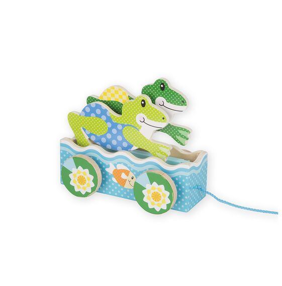 Melissa & Doug Prvý hranie - drevené ťahacie žaby