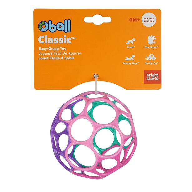 Oball Hračka Oball Classic 10 cm ružovo/fialová 0m+