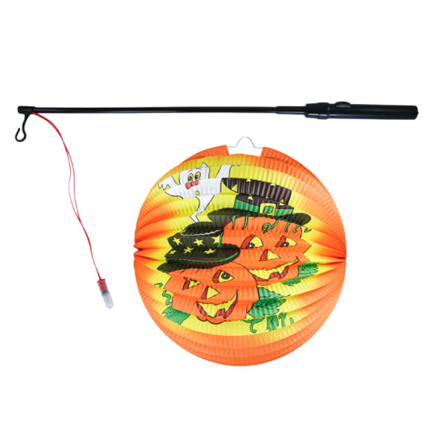 Lampión Halloween okrúhly - veselé tekvica 25 cm