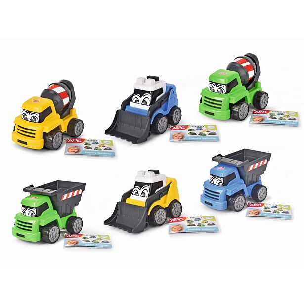 Dickie ABC Happy Stavebné auto, 13cm, 6 druhov