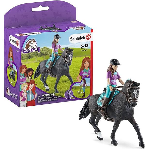 Schleich Hnedovláska Lisa s pohyblivými kĺbmi na koni