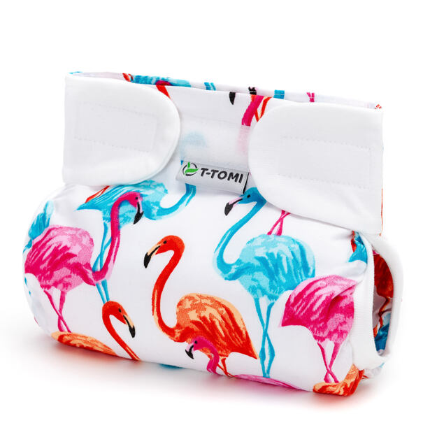 T-TOMI Ortopedické abdukčné nohavičky - suchý zips, flamingo 5-9 kg
