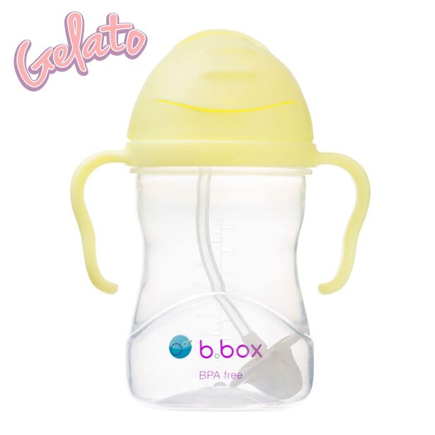 b.box Becher mit Strohhalm 240 ml - Bananensplit