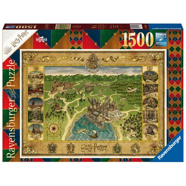 Ravensburger Harry Potter: Mapa Rokfortu Puzzle 1500 dielikov