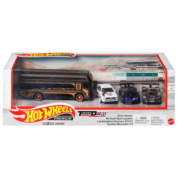 Hot Wheels Prémiový angličák s týmovým tahačem 3ks, více druhů