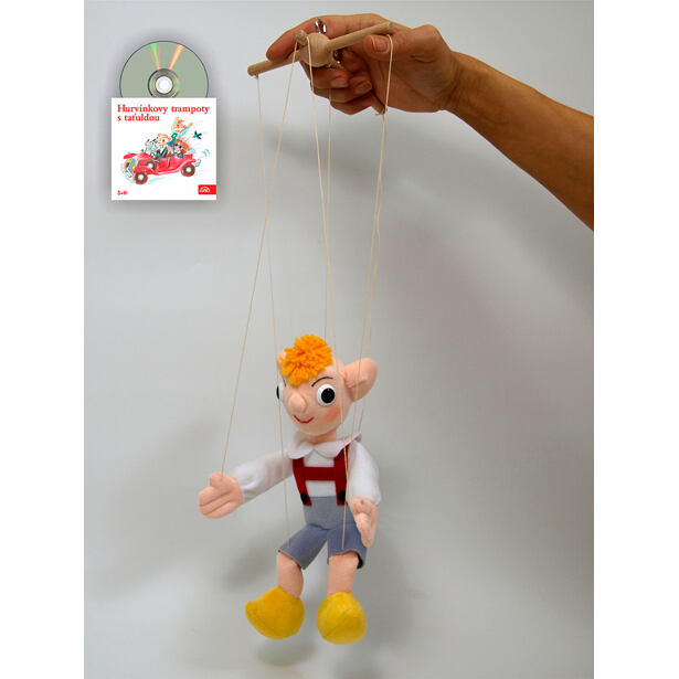 Moravská ústredňa Hurvínek 25cm, textilná bábka + CD
