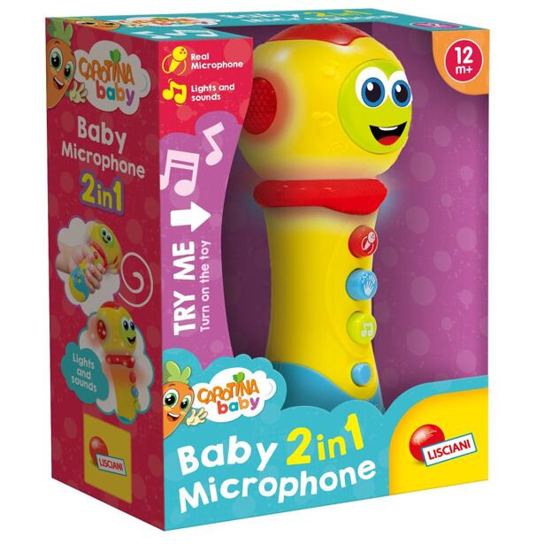 Lisciani Carotina baby - Detský mikrofón 2 v 1