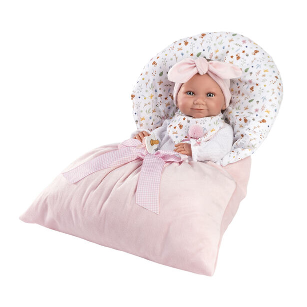 Llorens 73901 NEW BORN HOLČIČKA - realistická bábika bábätko s celovinylovým telom - 40 cm