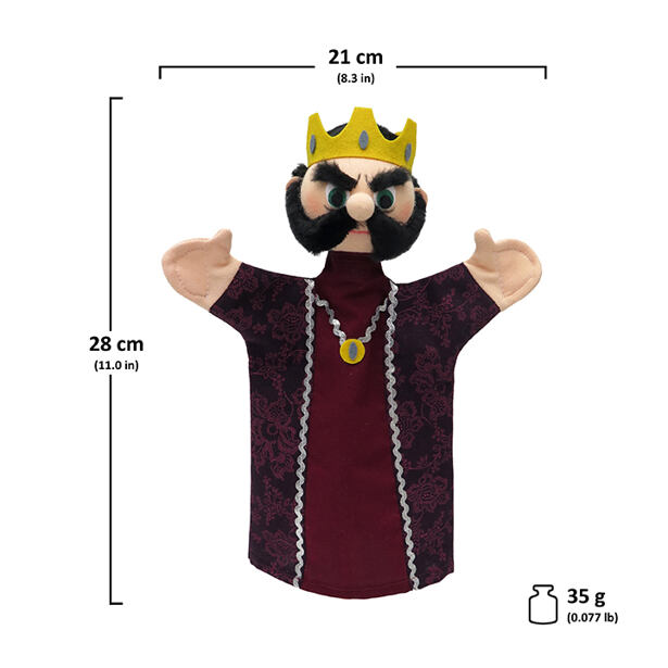 Moravská ústředna maňásek král 28 cm