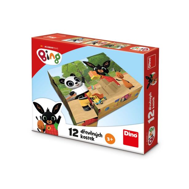 Dino Bing Dřevěné licenční kostky