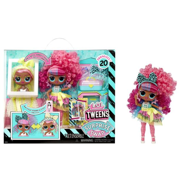 MGA LOL Surprise! Swap Tweens bábika a mini Tweens česacia hlava - Cora